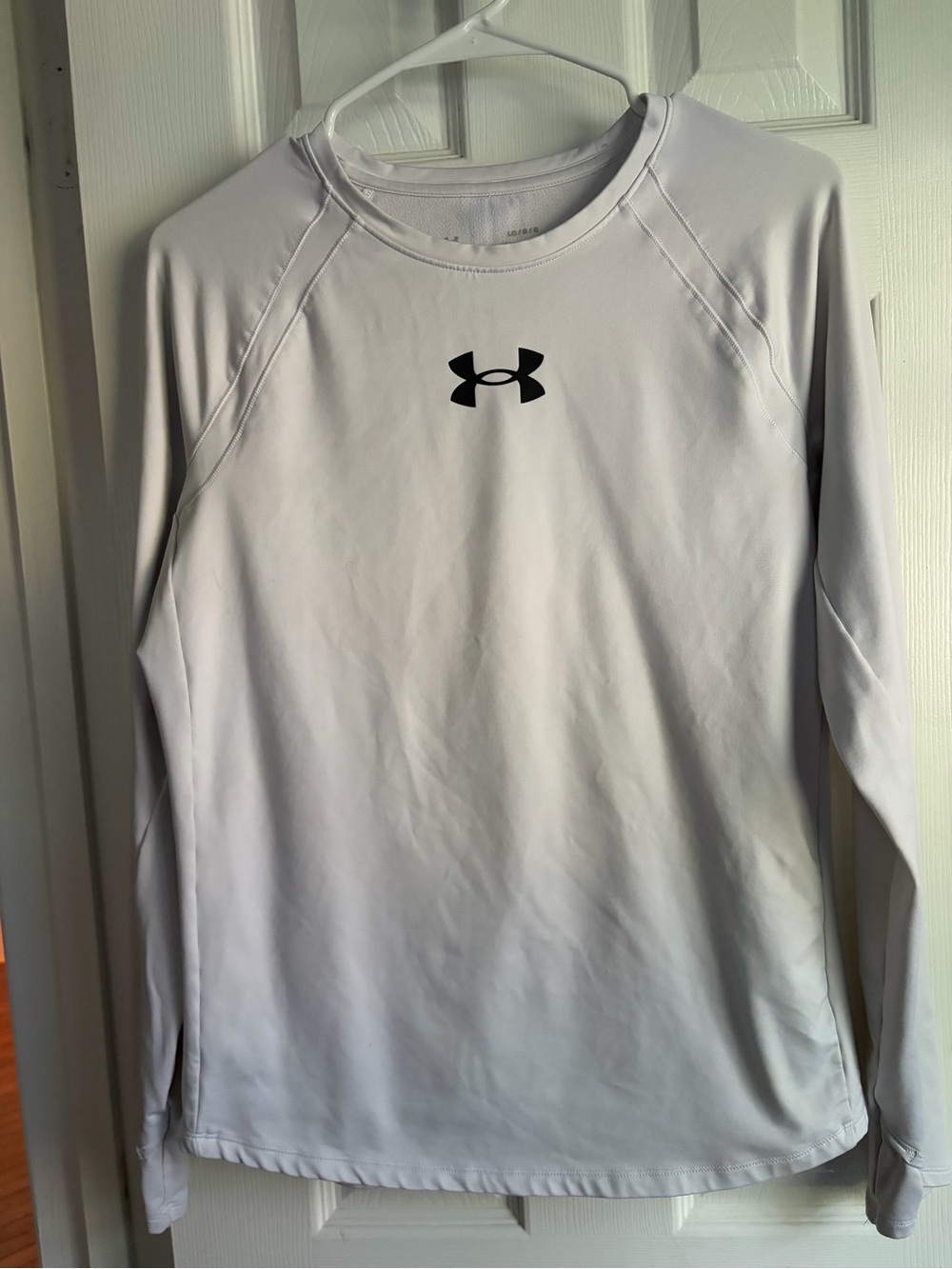 Under Armour Cold Weather Long-Sleeve White Performance Shirt